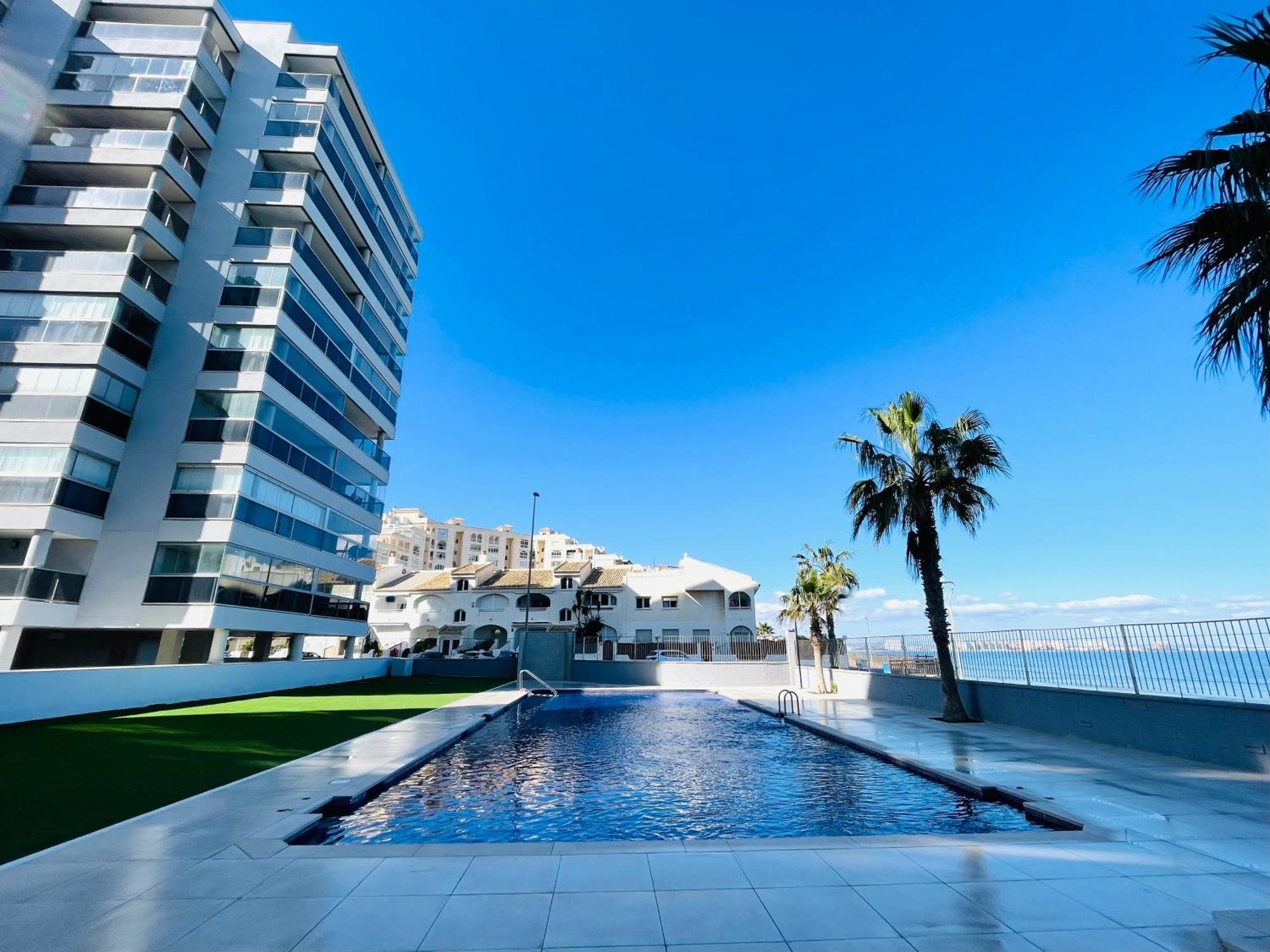 Apartamento En Primera Linea Con Vistas A La Playa Ensenada Del Esparto Del Residencial Vina Del Mar Apartment La Manga del Mar Menor Exterior foto